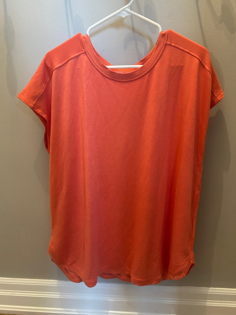 Women's Orange Short Sleeve Crewneck Tee